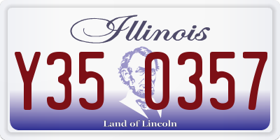 IL license plate Y350357