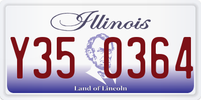 IL license plate Y350364
