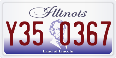 IL license plate Y350367