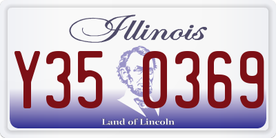 IL license plate Y350369