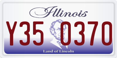 IL license plate Y350370