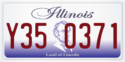 IL license plate Y350371
