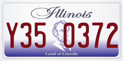 IL license plate Y350372