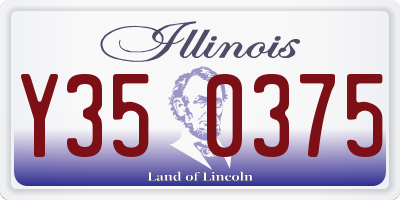 IL license plate Y350375