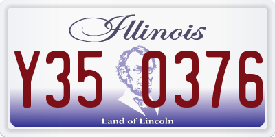 IL license plate Y350376