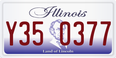 IL license plate Y350377