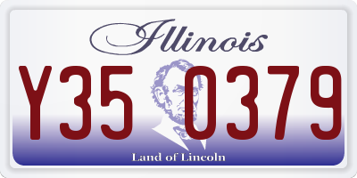 IL license plate Y350379