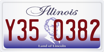 IL license plate Y350382