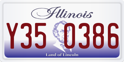 IL license plate Y350386