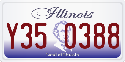 IL license plate Y350388