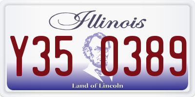 IL license plate Y350389
