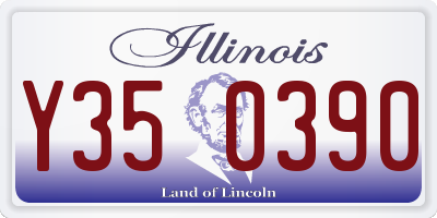IL license plate Y350390