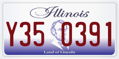 IL license plate Y350391
