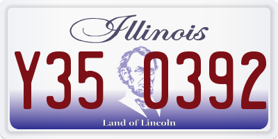 IL license plate Y350392