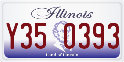 IL license plate Y350393