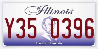 IL license plate Y350396