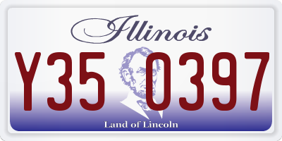 IL license plate Y350397