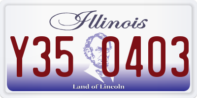 IL license plate Y350403