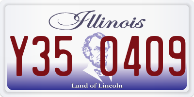 IL license plate Y350409