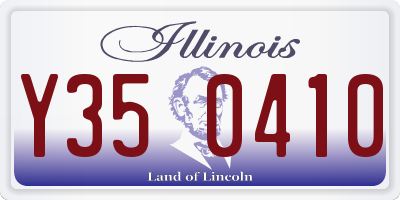 IL license plate Y350410
