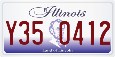 IL license plate Y350412