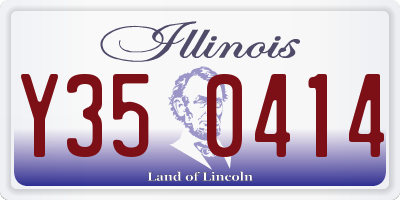 IL license plate Y350414