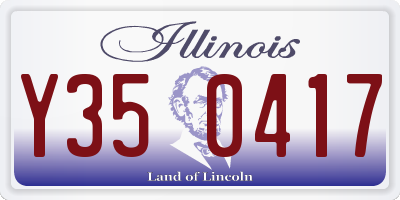 IL license plate Y350417