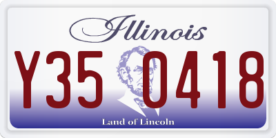 IL license plate Y350418