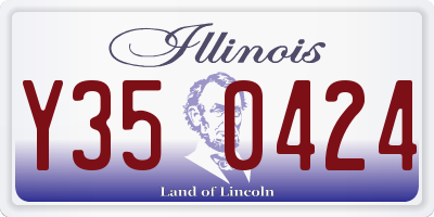 IL license plate Y350424