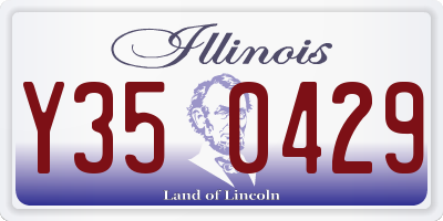 IL license plate Y350429