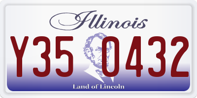 IL license plate Y350432