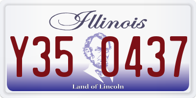 IL license plate Y350437