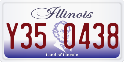IL license plate Y350438