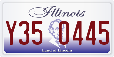 IL license plate Y350445