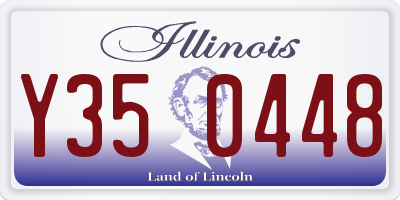 IL license plate Y350448