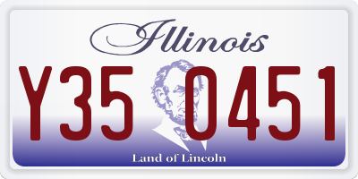 IL license plate Y350451