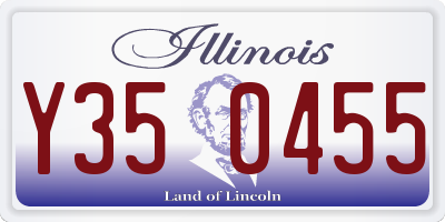 IL license plate Y350455