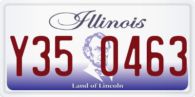 IL license plate Y350463