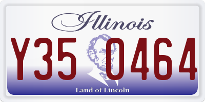IL license plate Y350464