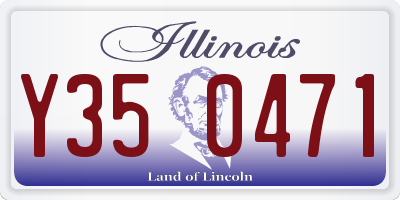 IL license plate Y350471
