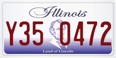 IL license plate Y350472
