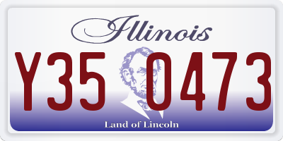 IL license plate Y350473