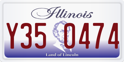 IL license plate Y350474