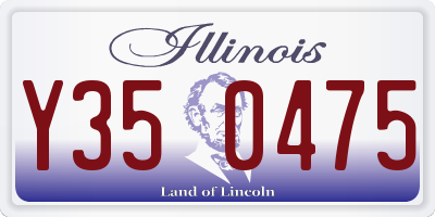 IL license plate Y350475