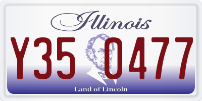 IL license plate Y350477