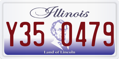 IL license plate Y350479