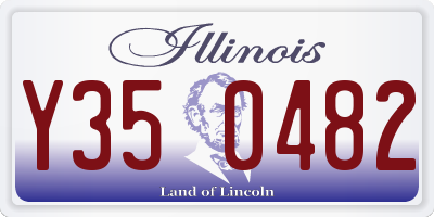 IL license plate Y350482