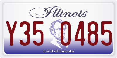 IL license plate Y350485