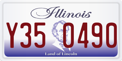 IL license plate Y350490