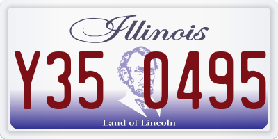 IL license plate Y350495